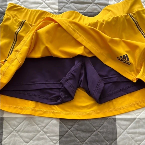 Adidas Yellow Athletic Skirt - Picture 2 of 4